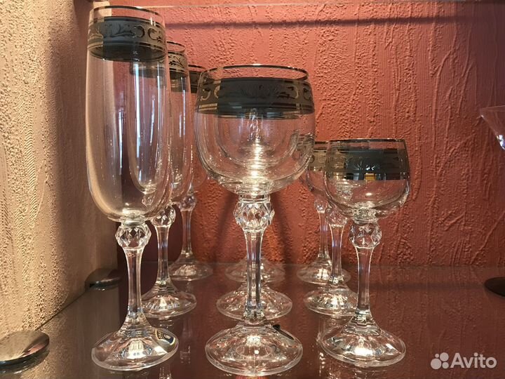 Набор бокалов Claudia Bohemia Crystal новый