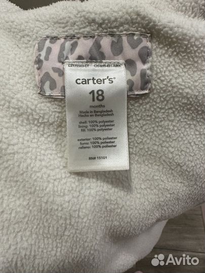 Куртка carters для девочки 18 месяцев