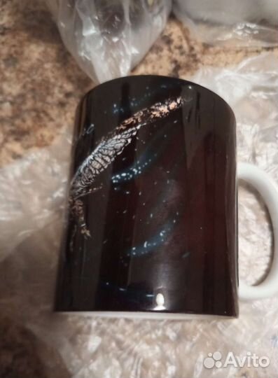 Кружки с совами и с ястребом