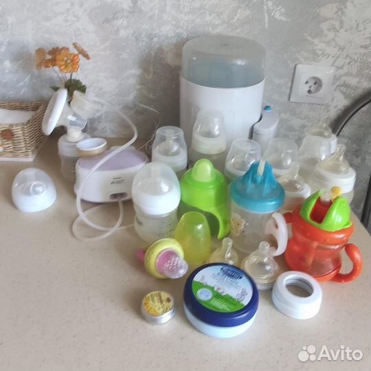 Молокоотсос avent электрический, стерилизатор