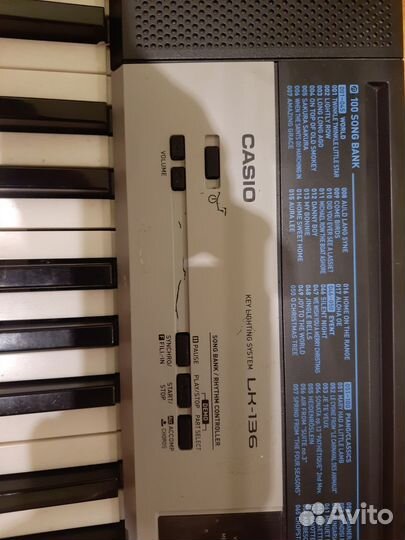 Синтезатор casio lk 136