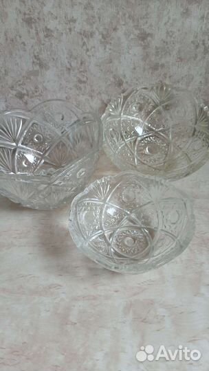Конфетница хрусталь СССР