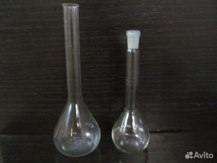 Лабораторная посуда: колбы плоскодонные