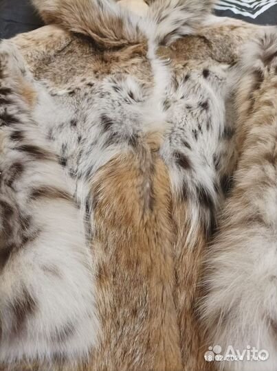 Шуба из меха рыси
