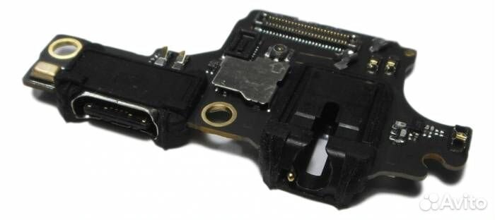Шлейф Honor 10 (плата) + разъем зарядки + разъем г
