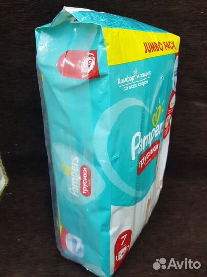 Трусики Памперс 7, 40шт