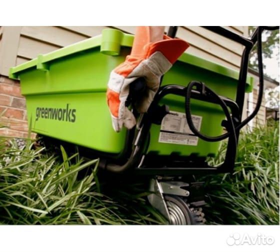 Самоходная садовая тележка Greenworks