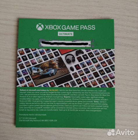 Xbox game pass ultimate 1 месяц купить в Москве | Электроника | Авито