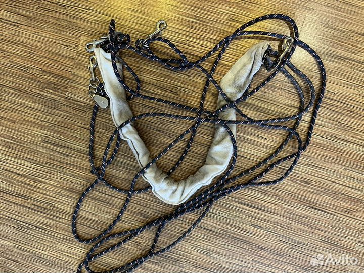 Шлея пессоа для лошади,скользящий повод,мартингал