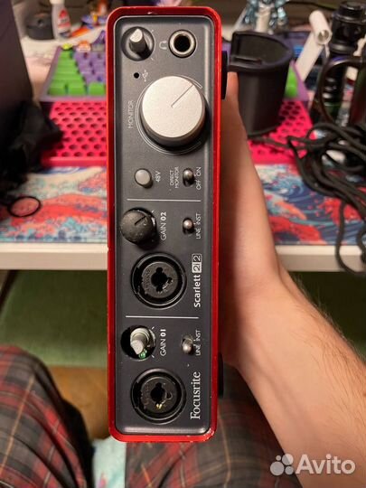 Аудиокарта focusrite Scarlett 2i2 1st gen