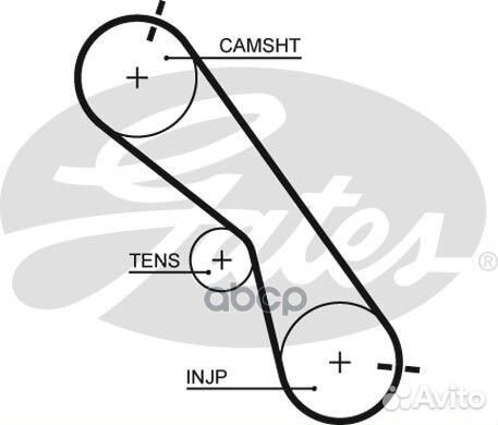 Ремень грм toyota land cruiser 3.0 00- (97x25)