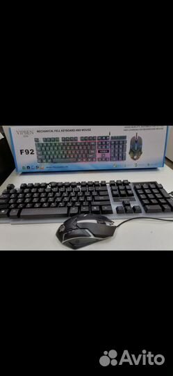 Механическая клавиатура rgb + мышь