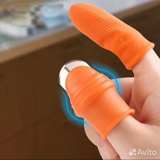 Садовый нож для кухни напальчник силиконовый с защ