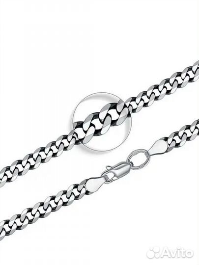 Мужская серебряная цепь