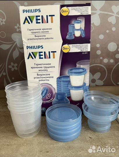 Контейнер для хранения грудного молока avent