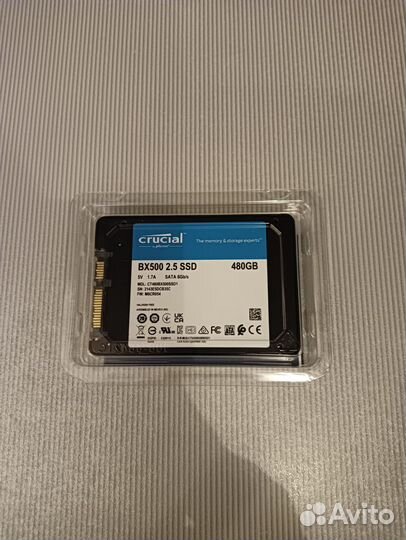 Ssd crucial bx500 480Gb