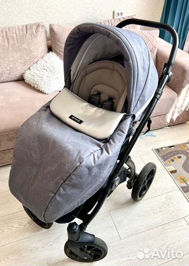 Коляска 2 в 1 Tutis Nanni 2023 серебро