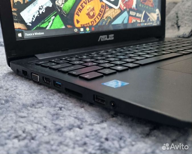 Мощный ноутбук asus 4-ядра/4-потока/озу8гб