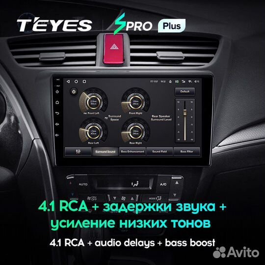 Магнитола spro Plus 3/32 на Honda Civic 9 5D