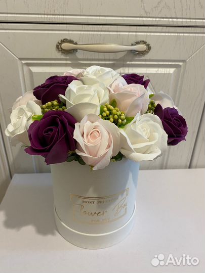 Букет из мыльных роз