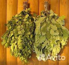 Веники для бани (оптом) : дуб, береза