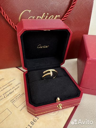 Кольцо Cartier гвоздь juste un clou