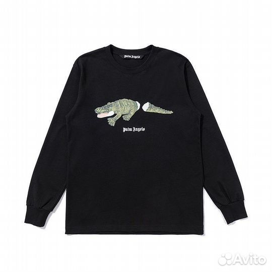 Лонгслив Palm Angels crocodile Чёрный