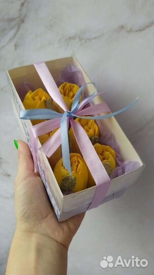 Тюльпаны из зефира съедобный букет