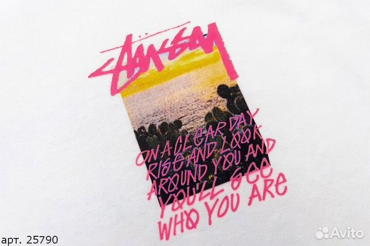 Футболка Stussy beatch Белая