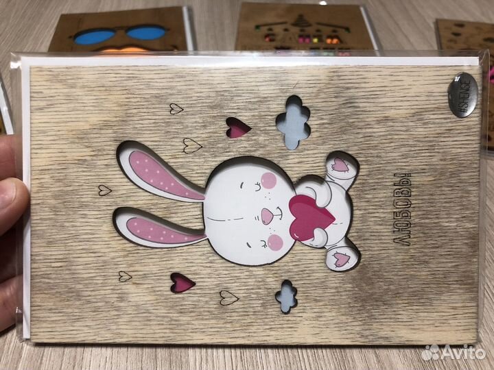 Открытки деревянные