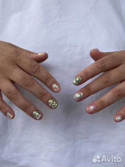 Аппаратный маникюр с дизайном