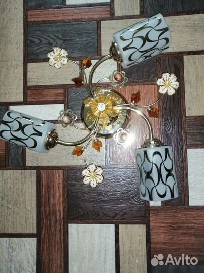 Люстра потолочная подвесная бу