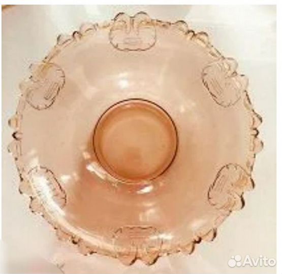 Ваза карамельное стекло, креманки Индия, ретро