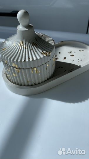 Шкатулка для украшений из гипса