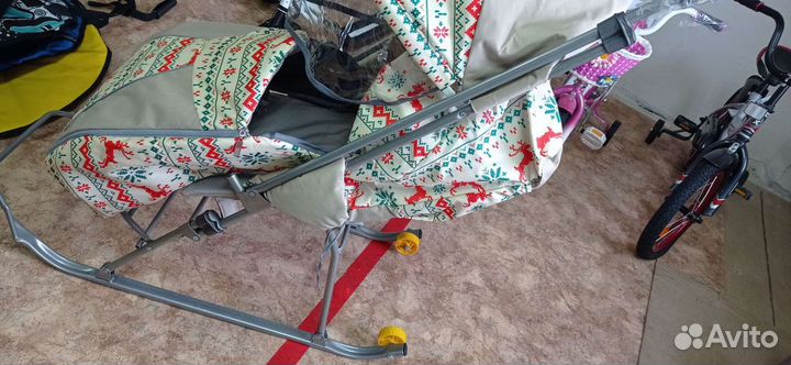 Санки коляска новые Галактика доставка