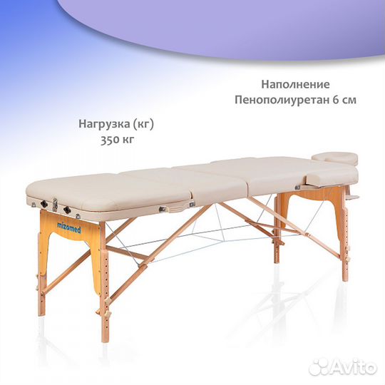 Массажный складной стол Mizomed Premium Pro 5