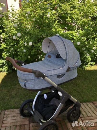 Коляска stokke trailz 2 в 1 Nordic blue