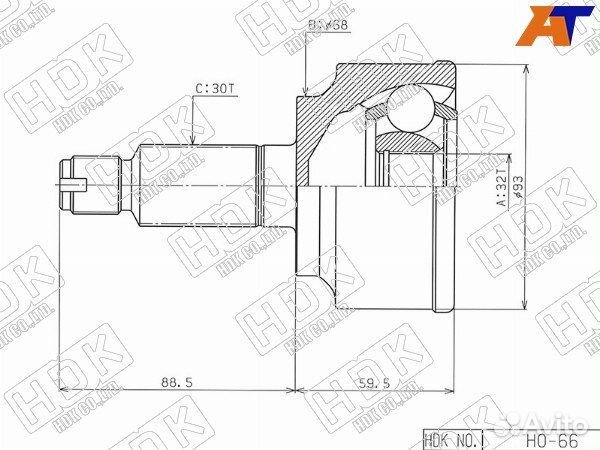 Шрус привода honda civic