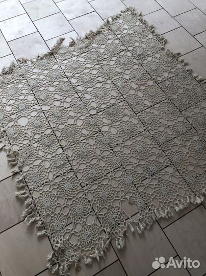 Плетенная декоративная скатерть 50-е. 160-165