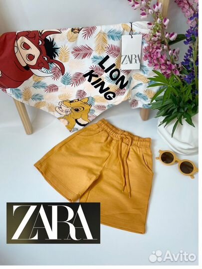 Костюм летний футболка+шорты Lion King, Zara