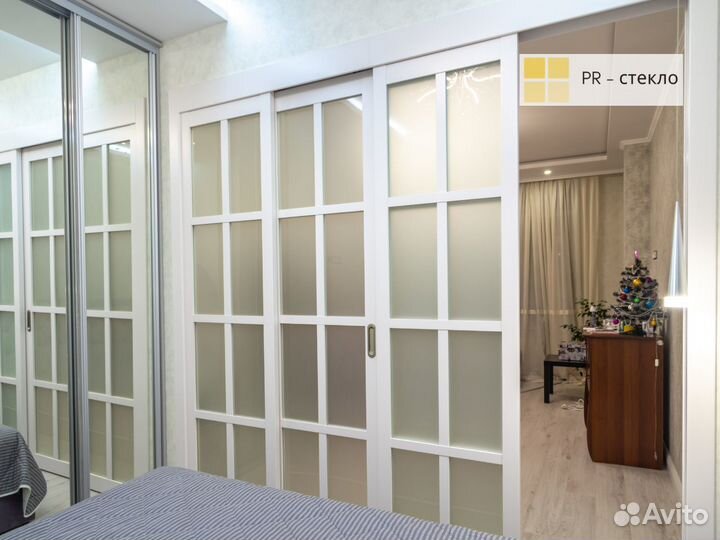 Стеклянные межкомнатные перегородки