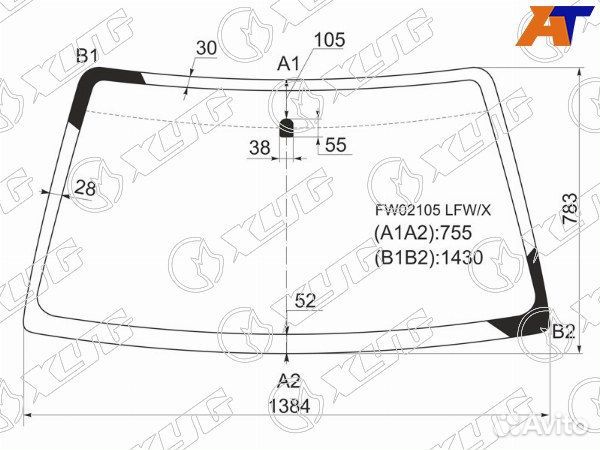 Стекло лобовое Suzuki Escudo 97-05 / Grand Vitara 97-05