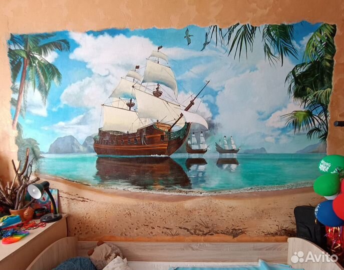 Художник, картины, роспись стен