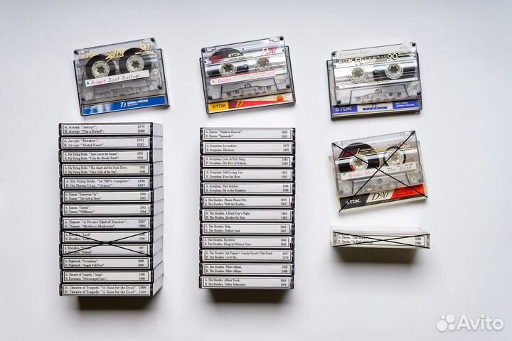 Аудиокассеты записанные 1980-х и 1990-х годов