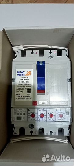 Выключатель автоматический 100А 40кА OptiMat