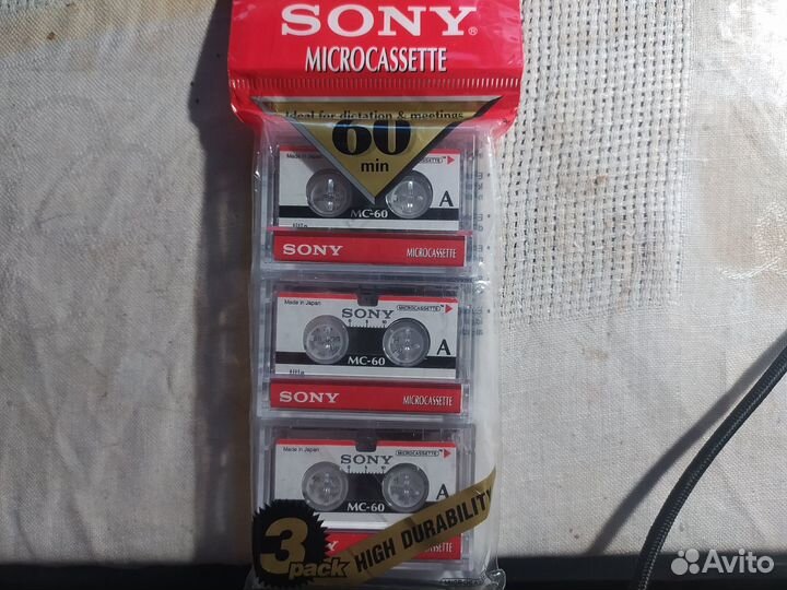 Аудиокассеты sony microcassette mc-60 bm sony