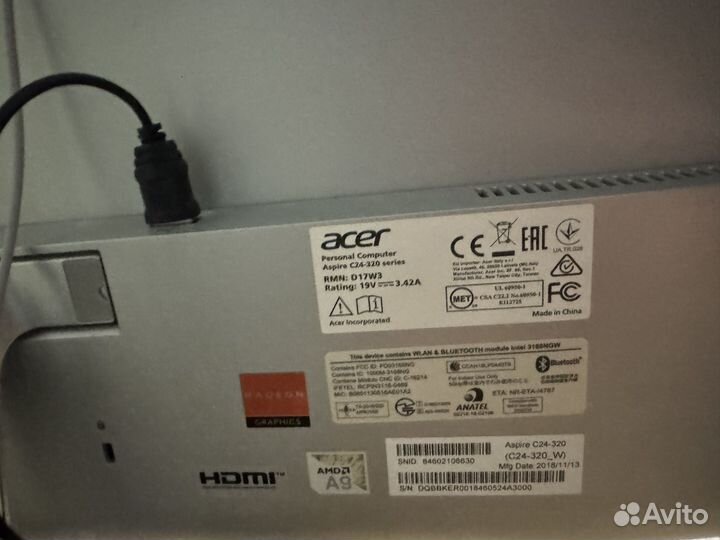Моноблок acer aspire с 24- 320