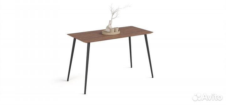 Стол обеденный Ланс 120 Wood Brown, Черный