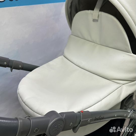 Коляска 3 в 1 indigo светло -серая