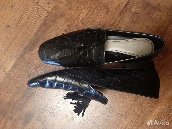 Туфли zara кожа